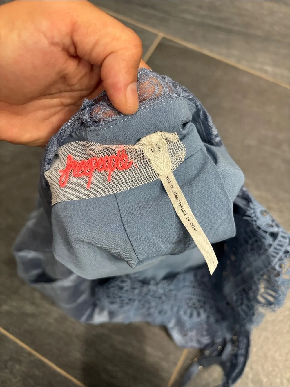 NWT FP Heart to Heart romper in “Sky”